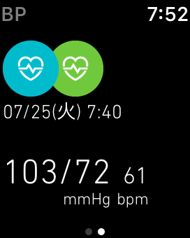 Apple Watch 2に、血圧が表示される